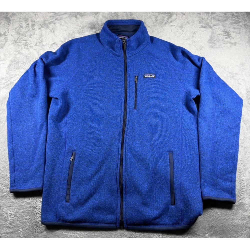 Patagonia Better Sweater Jacket Men's L Blue Full Zip Fleece 25527 FA16